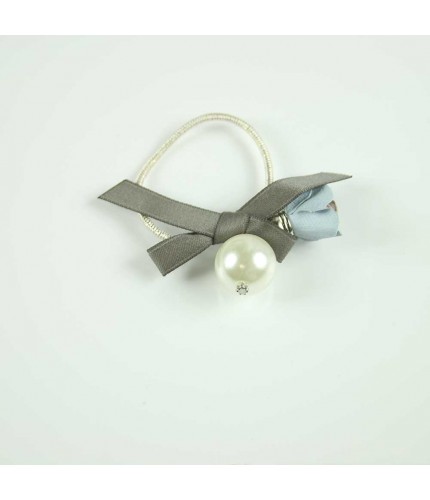 Blue Floral pearl hairband