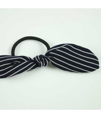 Navy Stripes Ribbon hairband