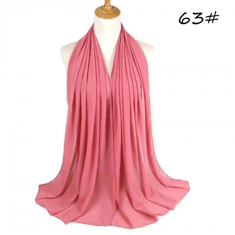 Bubblegum Pink Soft Chiffon Crepe Hijab 