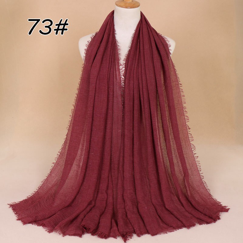 Deep Red Cotton Vogue Maxi Hijab
