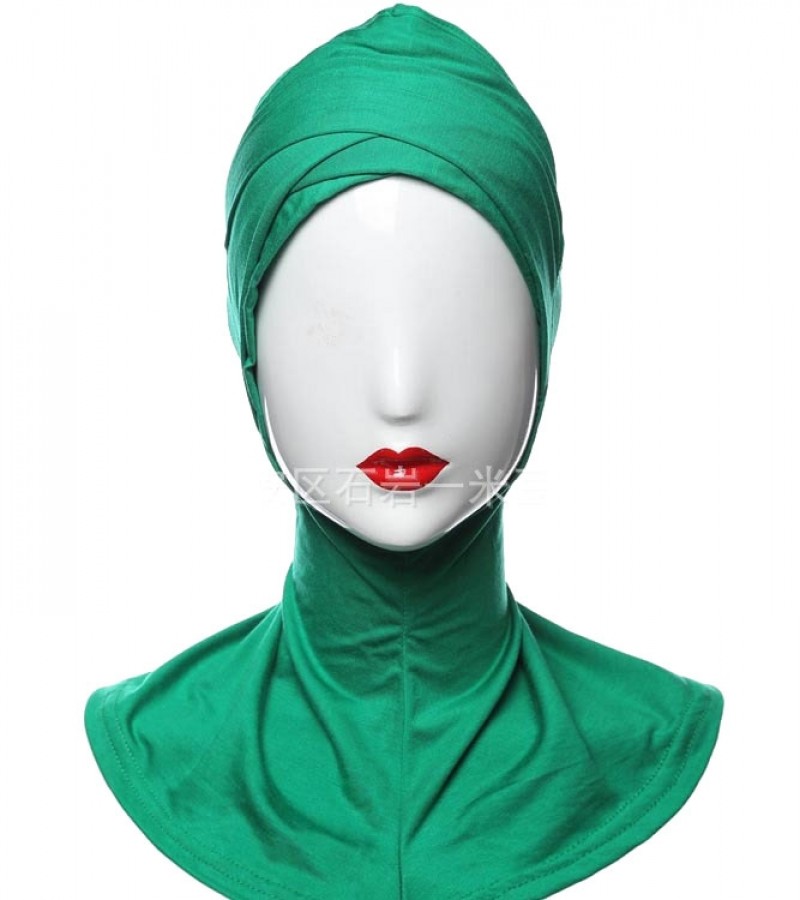 Green Modal Large Cross Hijab Underscarf Clearance