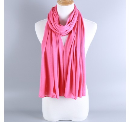 Pink Jersey Modal Cotton Maxi Hijab Clearance