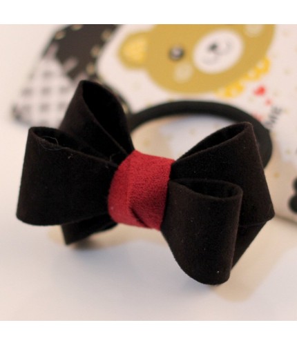 Solid Black Bow Hairband