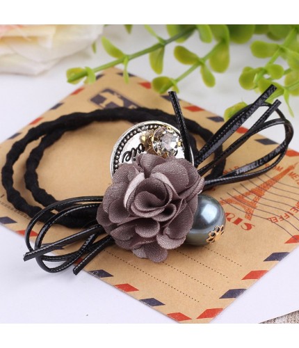 Light Gray Floral Hairband