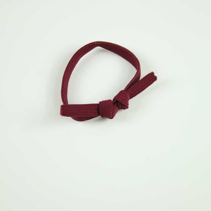 Maroon Basic Knot Hairband