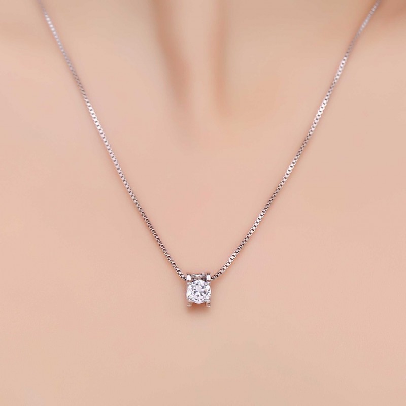 Set Crystal Polished Necklace