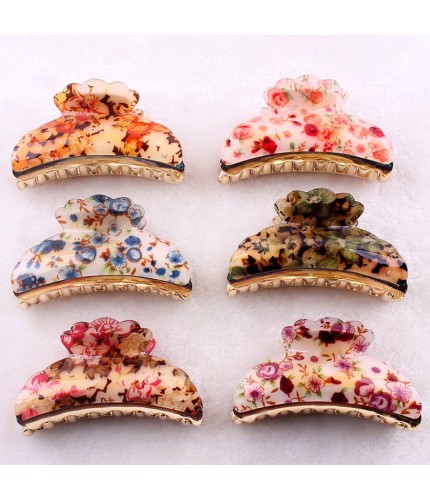 Random Colour Floral Garden Hair Grip
