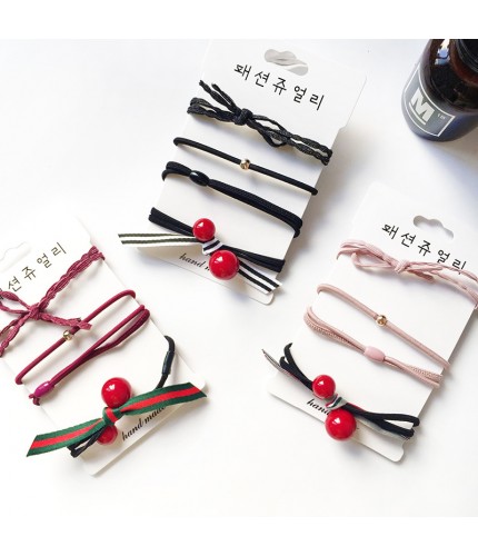 cherry mixed colour random selection hair band set