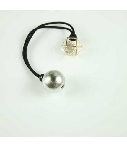 Silver crystal pearl hairband