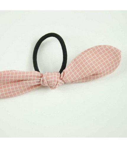 Pink Squares Ribbon hairband