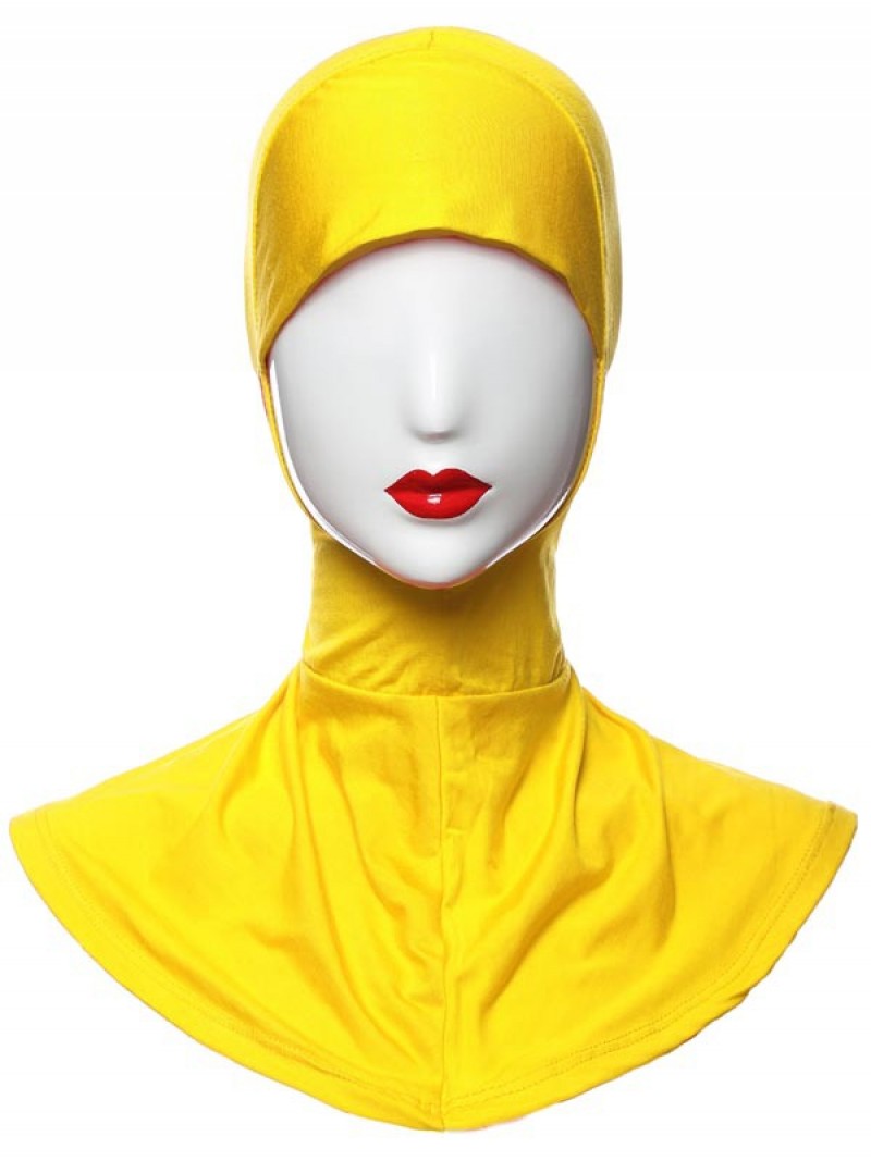 Yellow Modal Structured Hijab Underscarf Clearance