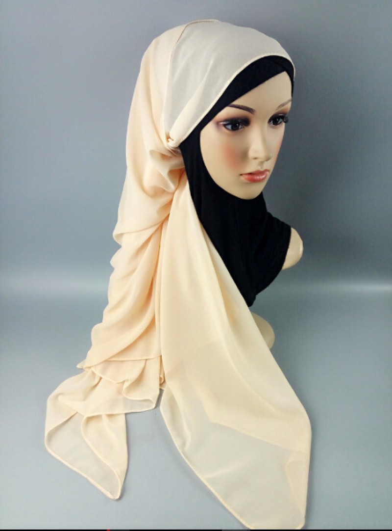 Vanilla Soft Chiffon Crepe Hijab 
