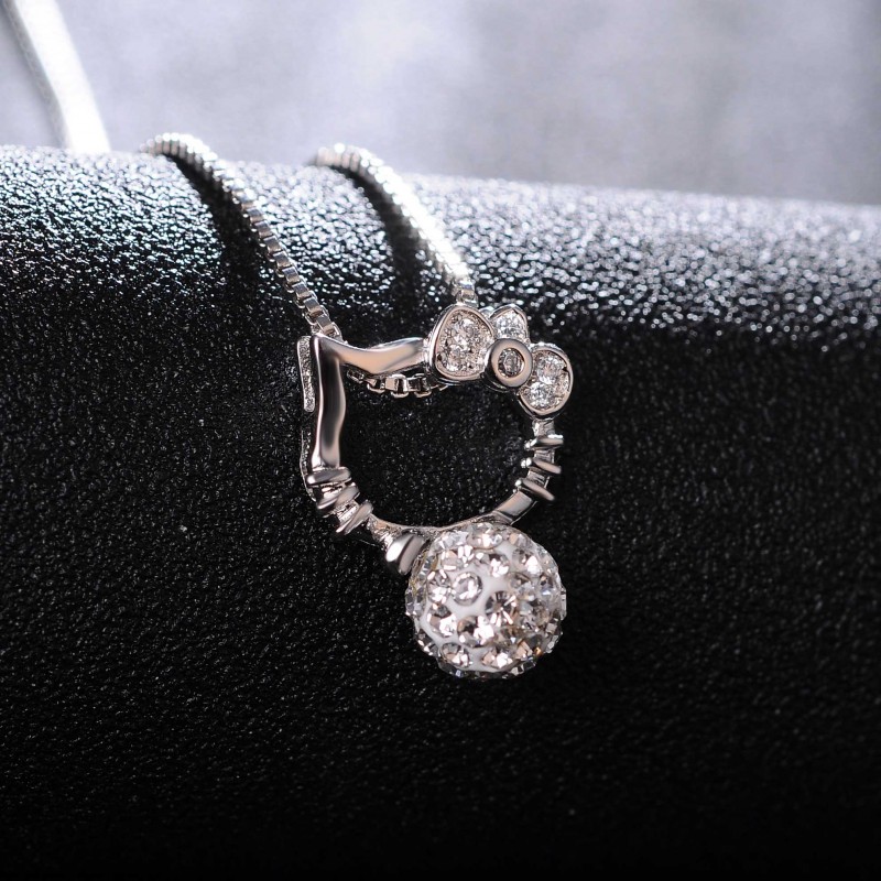 Kitty Shamballa Polished Necklace