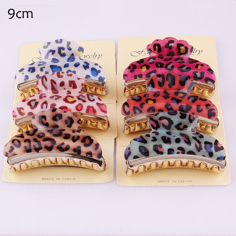 Random Colour Leopard Hair Grip