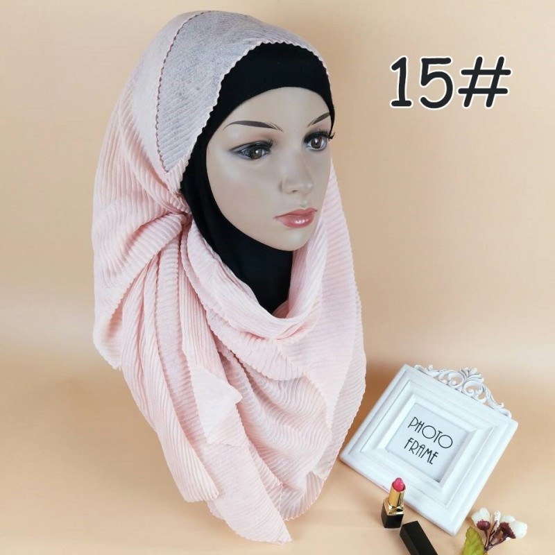 Light Pink Classic Cotton Crinkle Maxi Hijab
