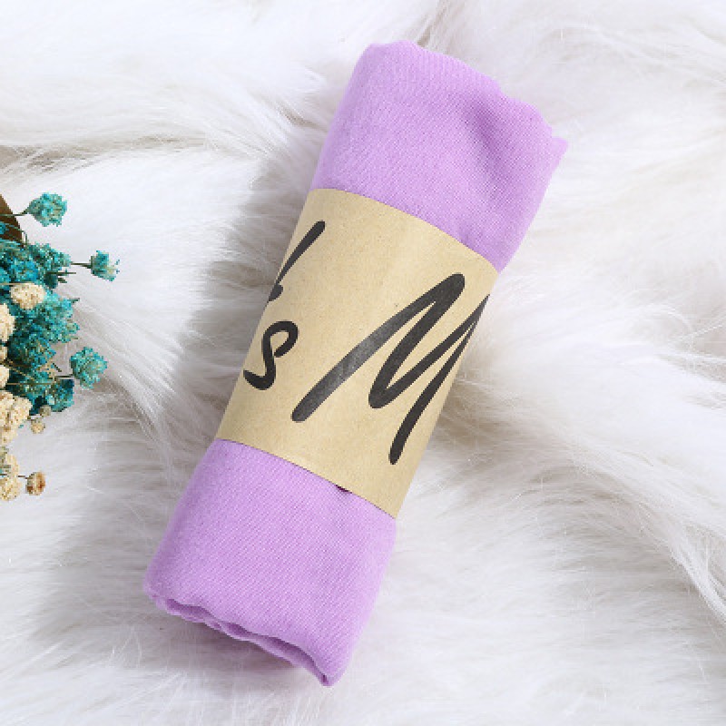 Light purple Cotton Linen 180x90cm Classic Maxi Hijab