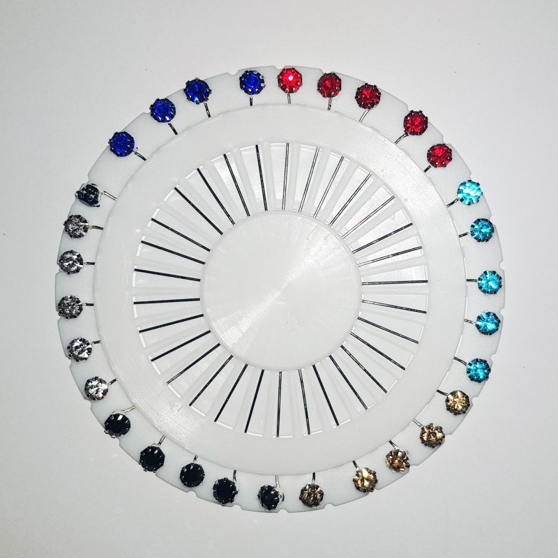 Clasp Colours Crystal Hijab Pins Clearance