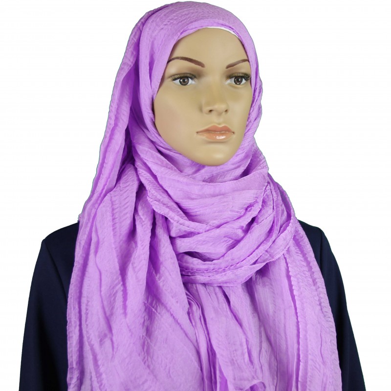 Lilac Crushed Silk Extra Maxi