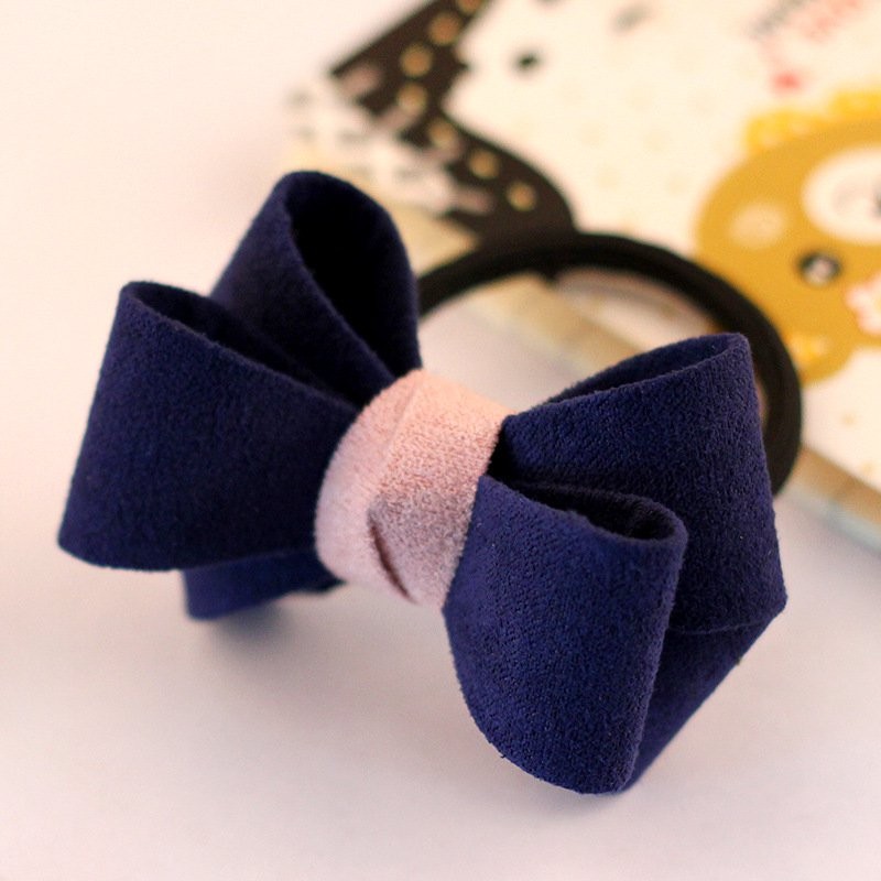 Dark Blue Bow Hairband