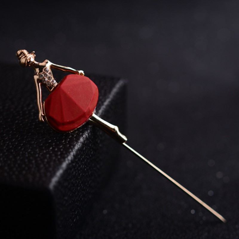Red Ballerina Hijab Pin  Clearance