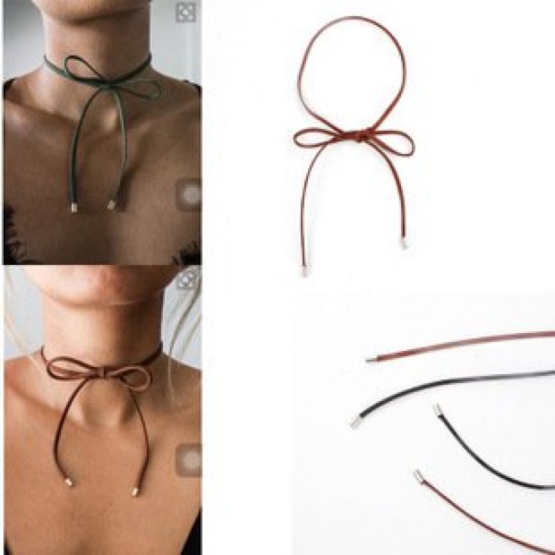 Brown & White Classic Choker