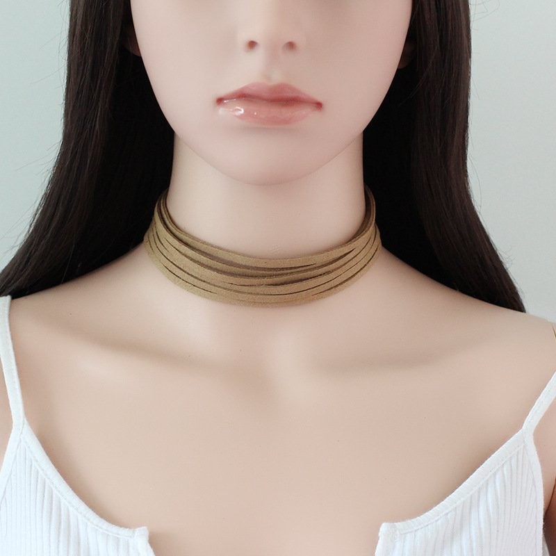 Light Brown Strands Choker