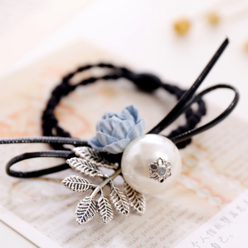 Light Blue Foliage Hairband