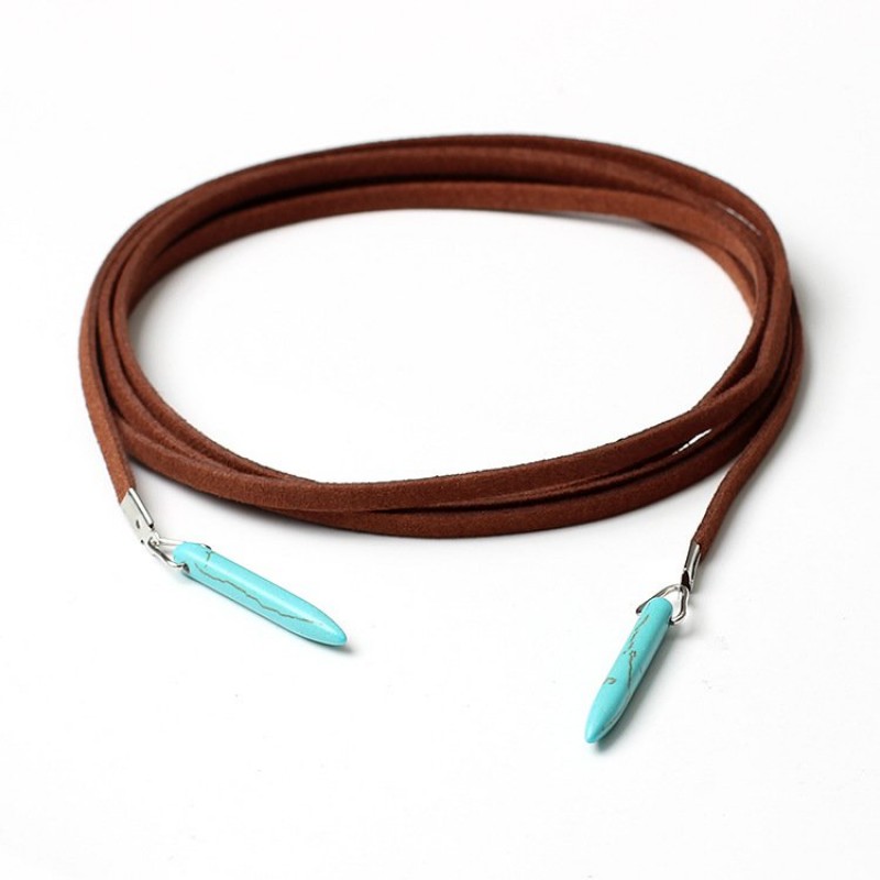 Coffee Turquoise Choker