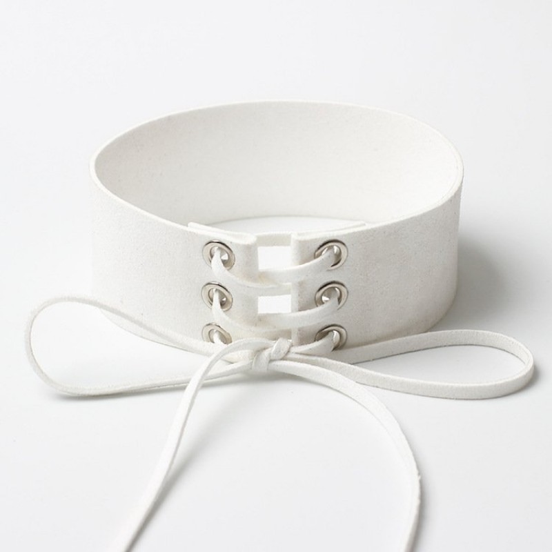 White Laced Choker