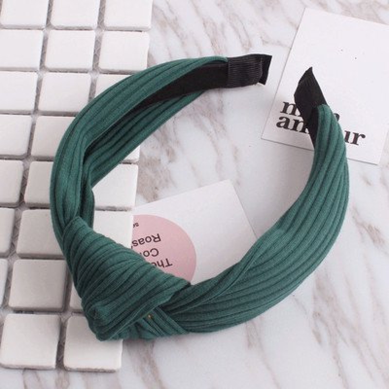 Dark Green Relaxed Hairband