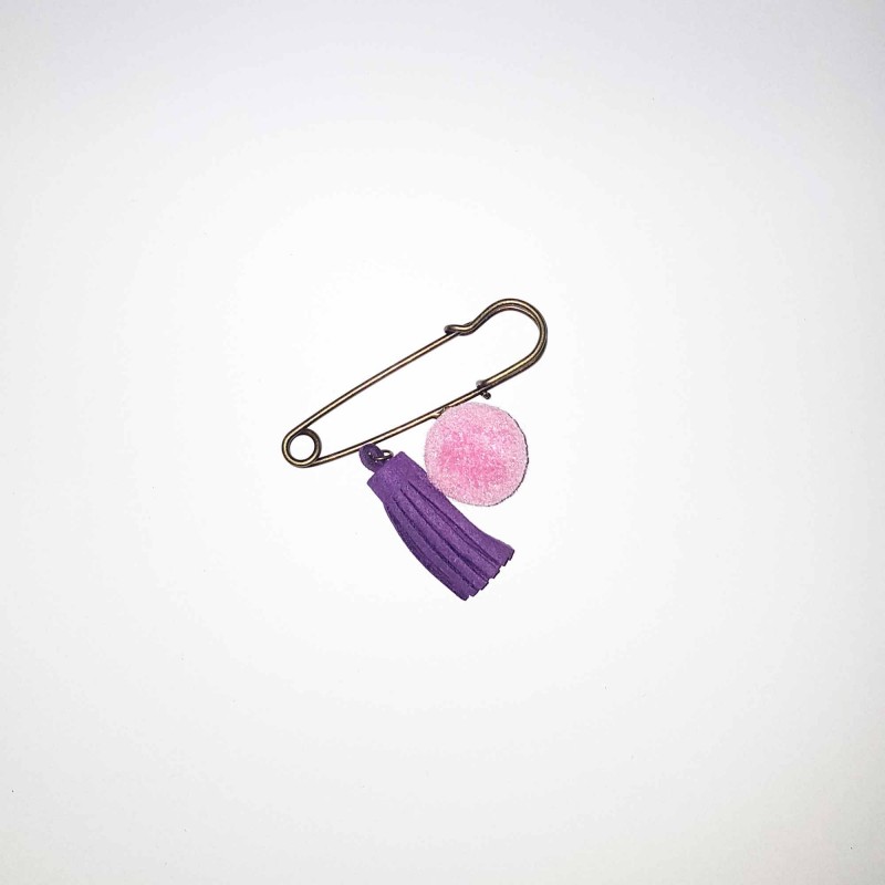 Purple Tassel safety hijab pin Clearance