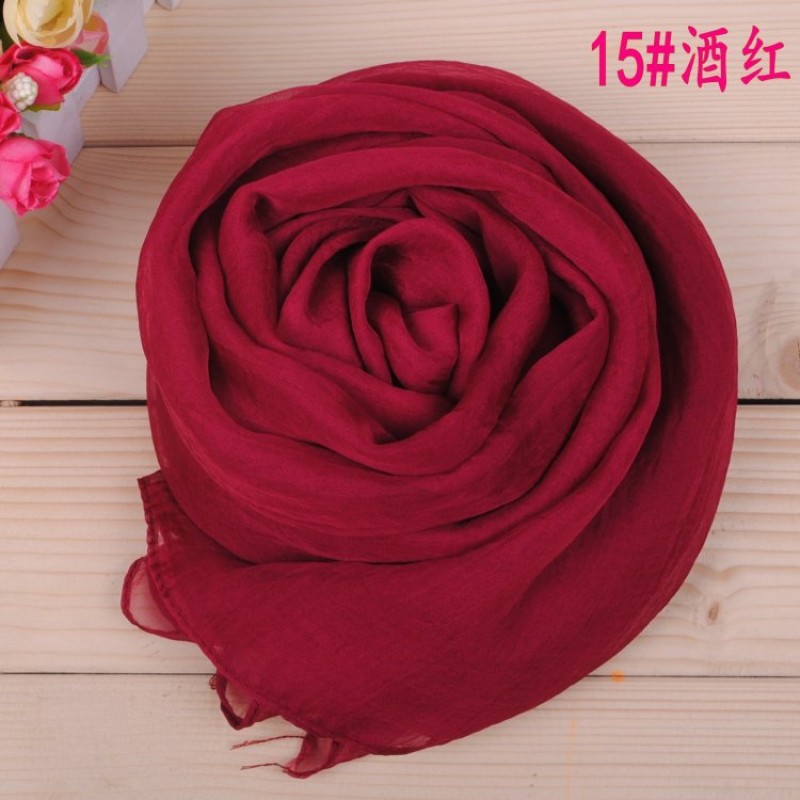 wine red Silk Candy Maxi Hijab Clearance