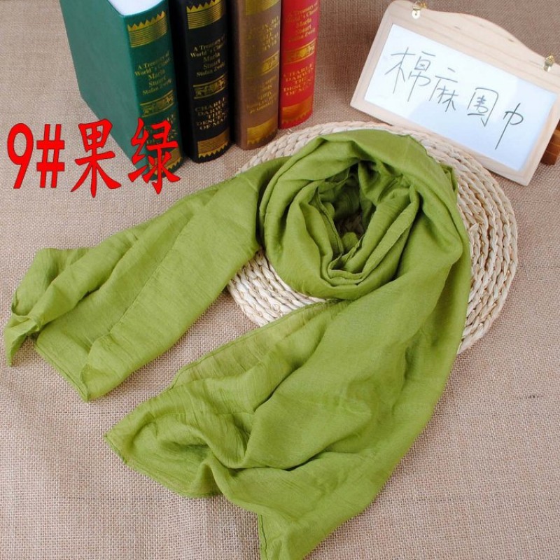 Fruit Green 180x140cm Cotton Plain Super Maxi Hijab Clearance