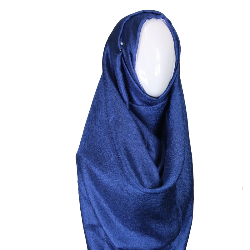 Navy Metallic Lustre Hijab Clearance