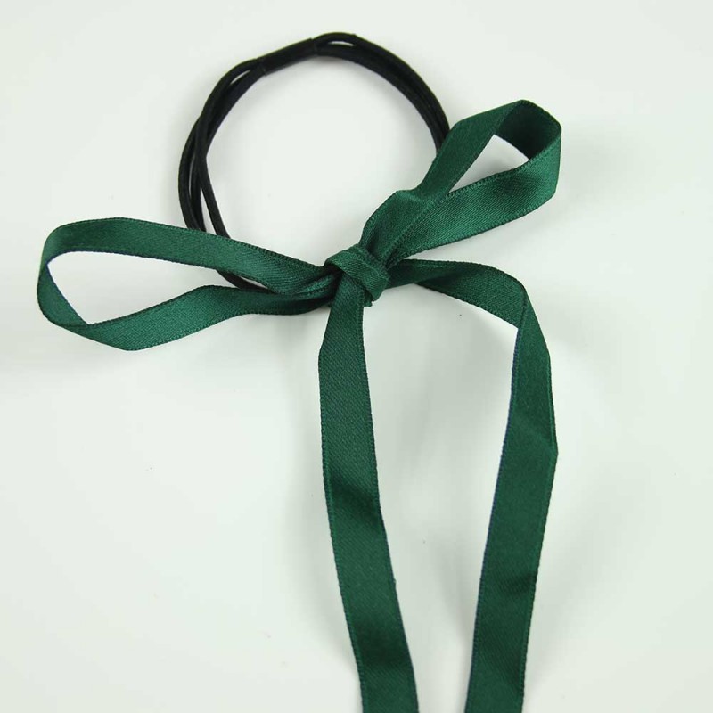 Green basic bow hairband