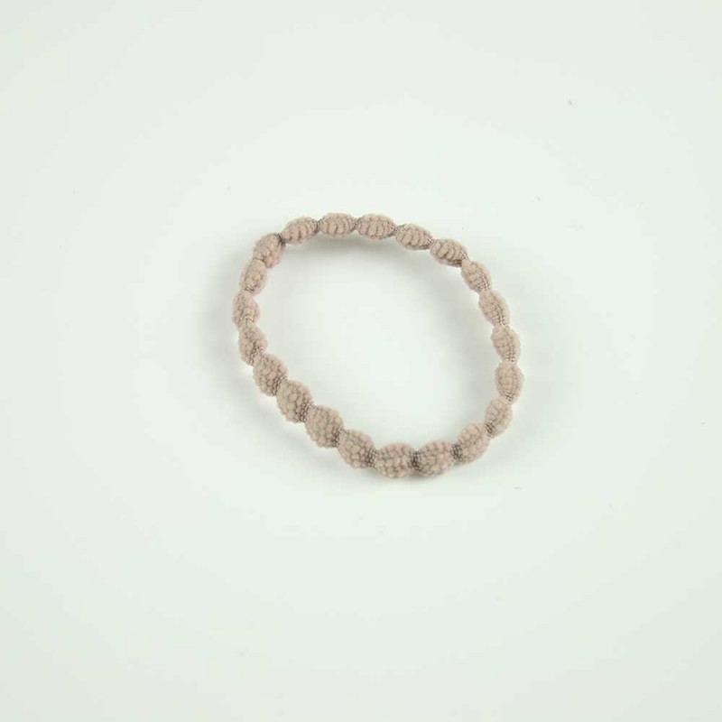 Beige bobble hairband
