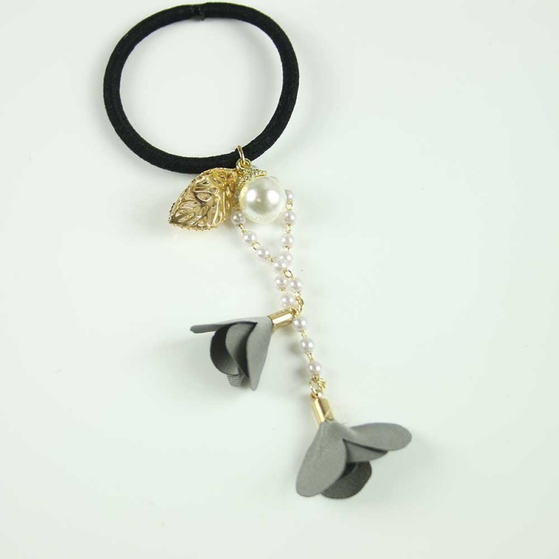 Dark Grey Pearl chain hairband