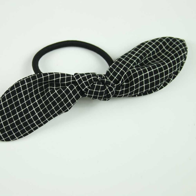 Black Squares Ribbon hairband