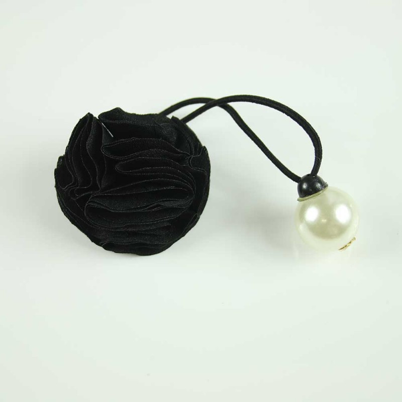 Black rose pearl hairband