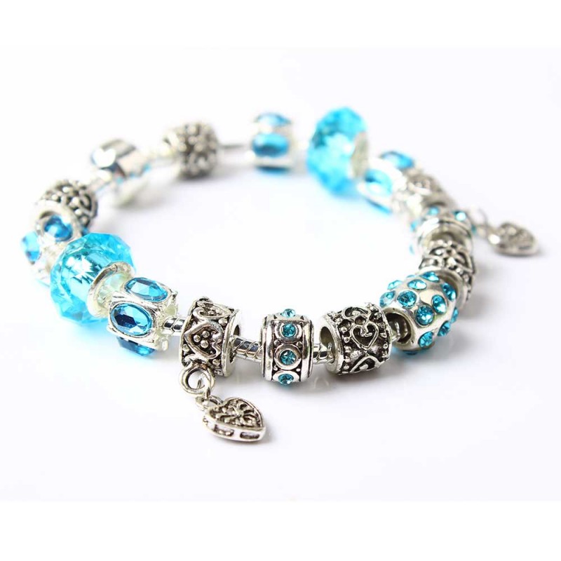Sky Hearts Charm Bracelet
