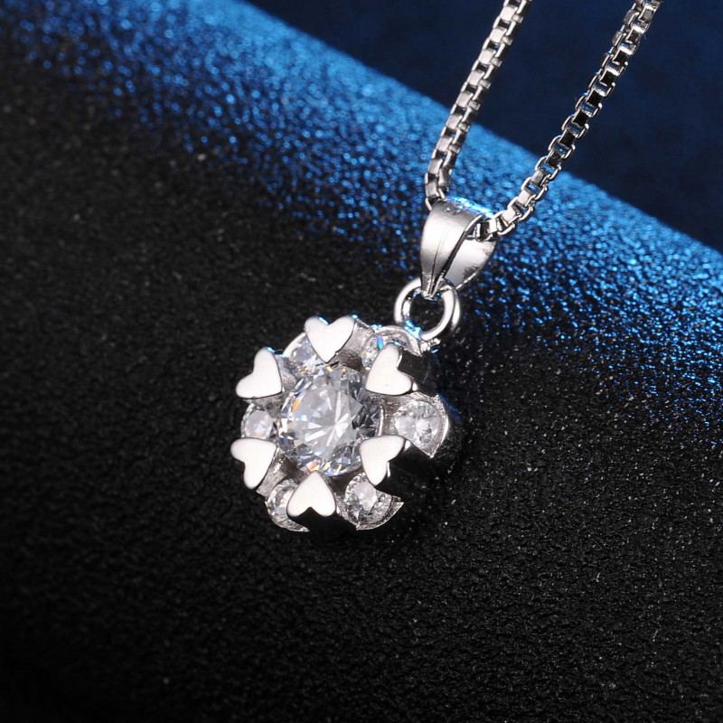 Starry Hearts Polished Necklace