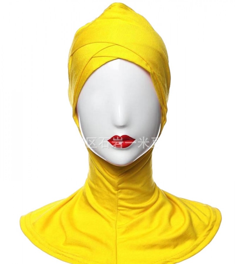 Yellow Modal Large Cross Hijab Underscarf Clearance