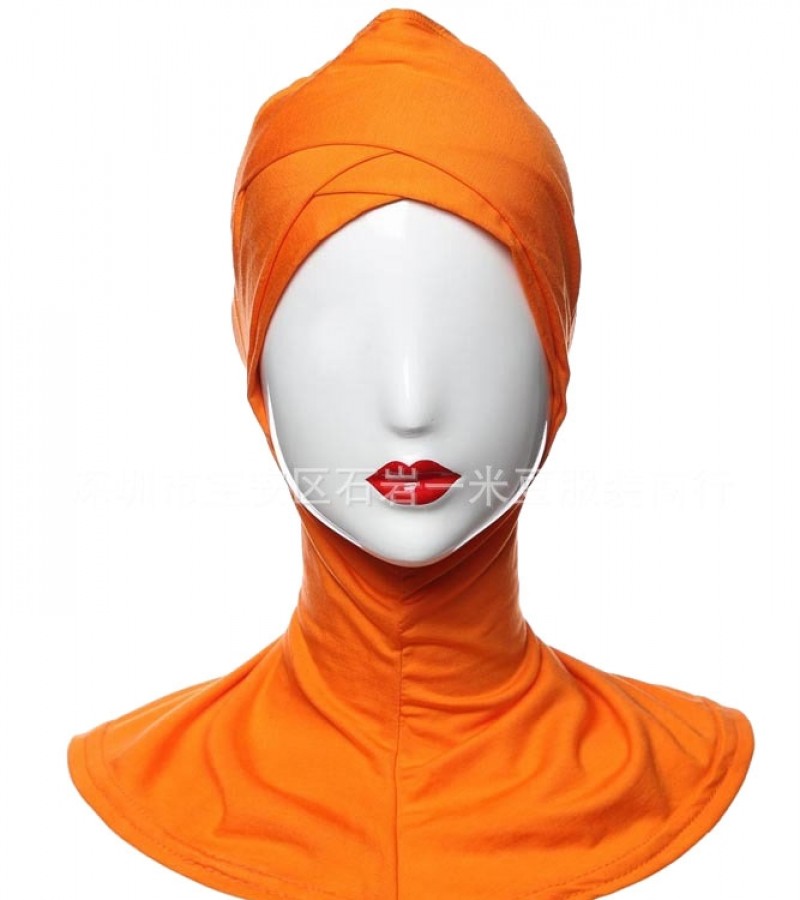Orange Modal Large Cross Hijab Underscarf Clearance