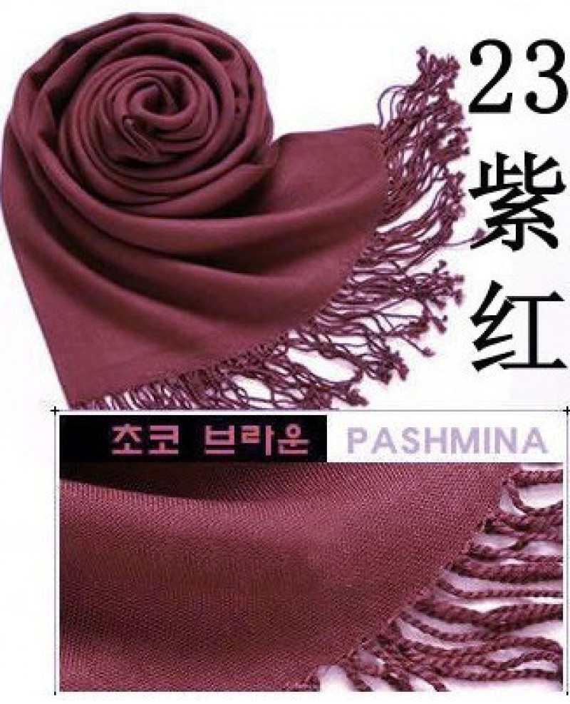  purple Cashmere 180x70cm Pashmina Hijab