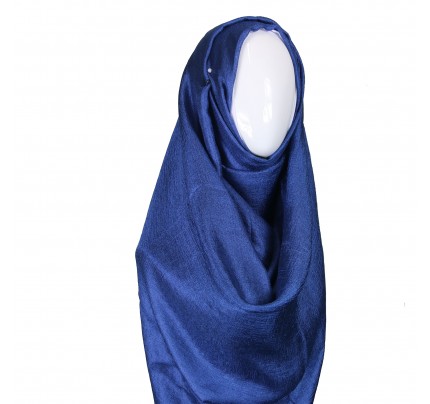 Navy Metallic Lustre Hijab Clearance