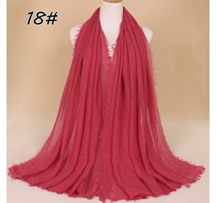 Rustic Red Cotton Vogue Maxi Hijab