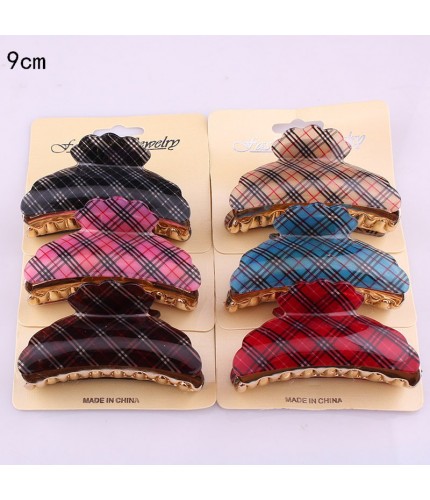 Random Colour Tartan Hair Grip