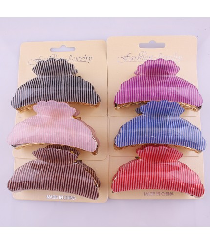 Random Colour Stripes Hair Grip