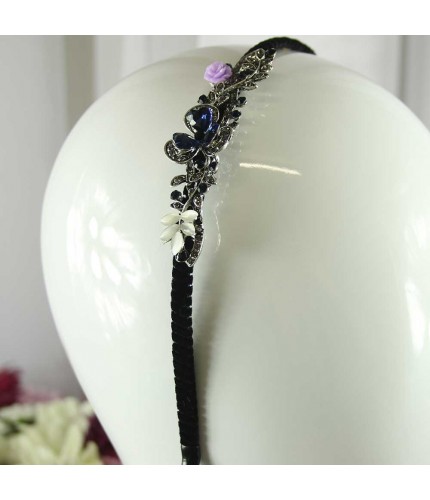 Tri Garden Blue Crystal Headband