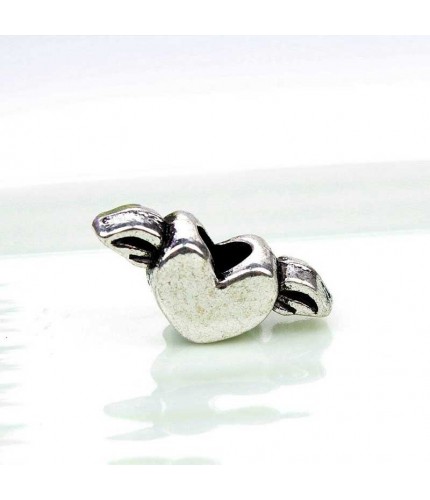 Winged Heart Charm